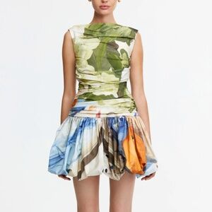 Acler 'Nershall' Mini Dress in Orange Afternoon (NWT)